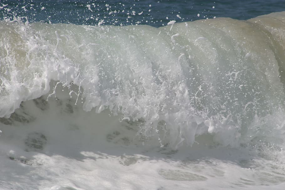 Wave, Breaking, Breaking, Water, Atlantic, Sea, spray, surf HD wallpaper