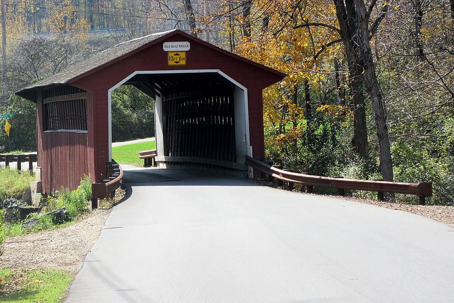 Covered Bridge, Amish, Covered, Bridge, rural, county, mennonite HD wallpaper