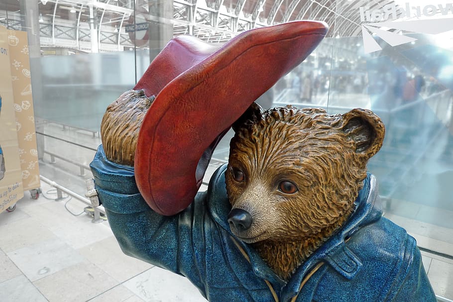 Hd Wallpaper Paddington Bear Station Statue Likeness Look After Marmalade Wallpaper Flare