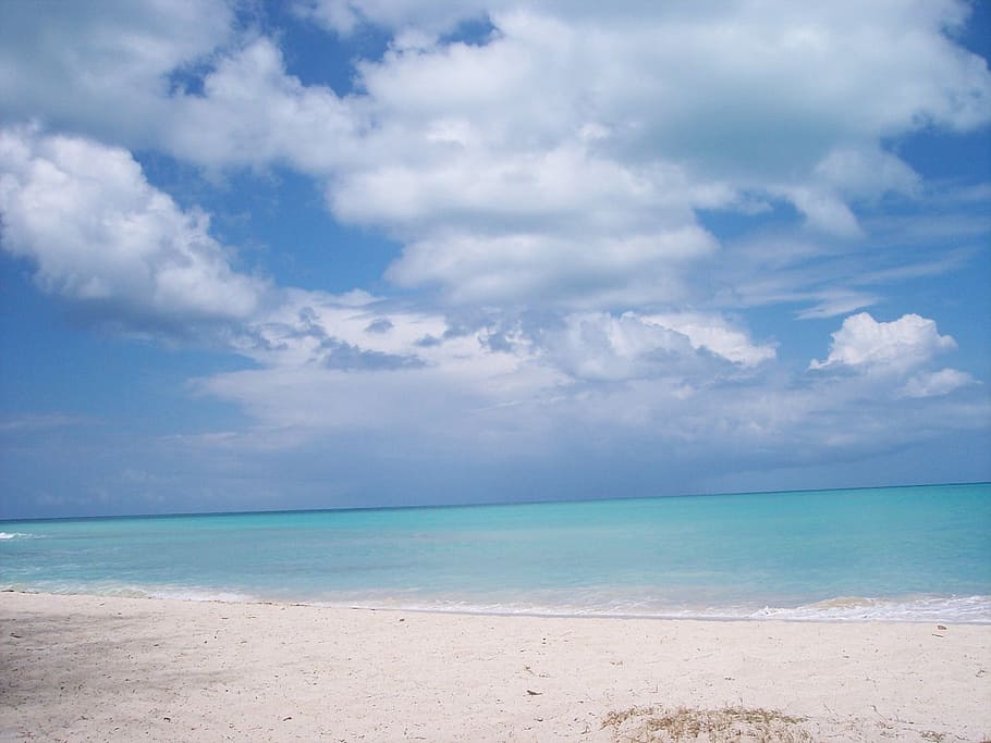 beach, clouds, sea, sky, nature, ocean, summer, water, travel HD wallpaper
