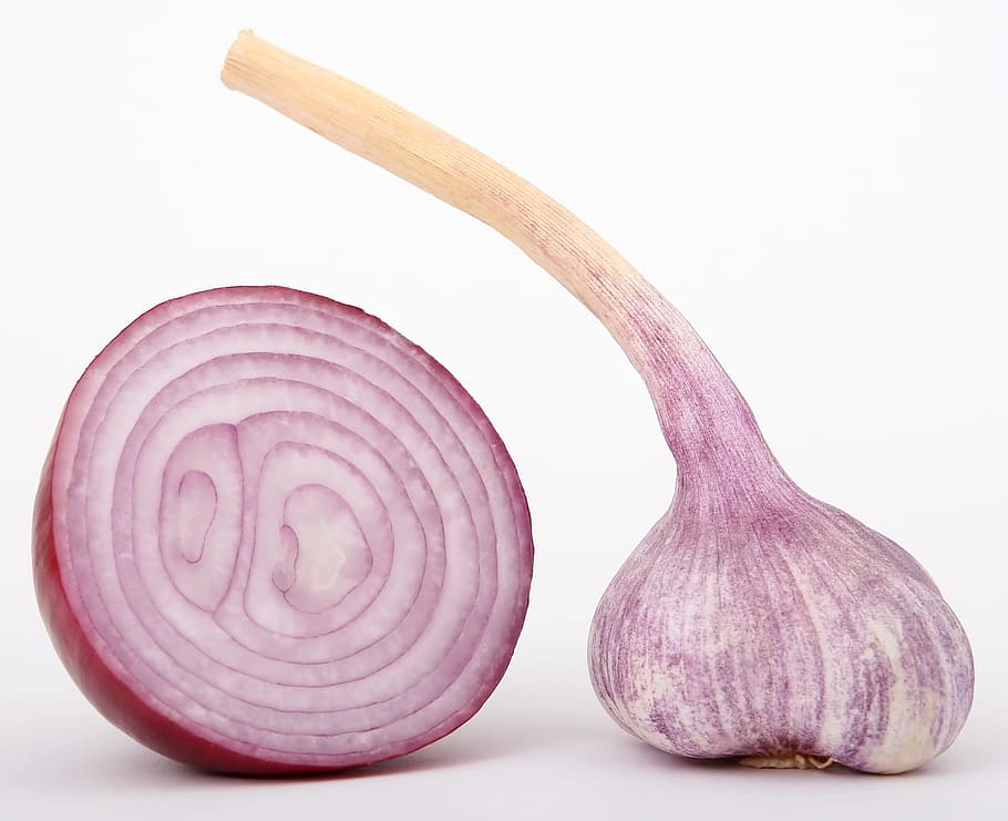 onion vegetable, background, bulb, closeup, close-up, clove, color, HD wallpaper