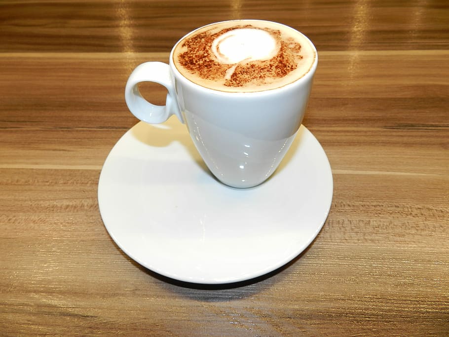 Cappuccino, Coffee, Drink, coffee - drink, coffee cup, saucer HD wallpaper