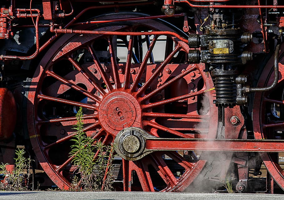 Steam Locomotive, Technology, Detail, railway, historically, HD wallpaper