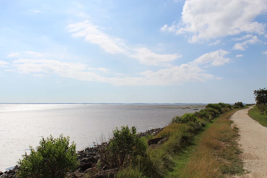 basin, water, path, sky, scenics - nature, sea, tranquility HD wallpaper