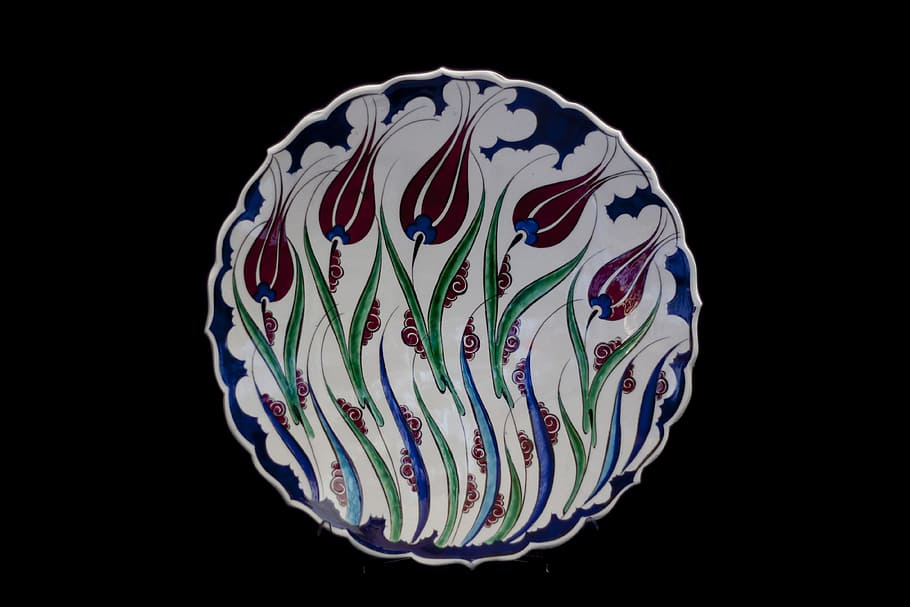 Tile, Handicrafts, Plate, increased, ceramic, turkey, atalay melahat glow HD wallpaper