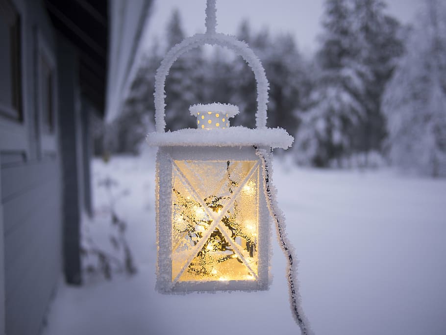 cold, daylight, decoration, zing, frost, frozen, ice, icy, lamp