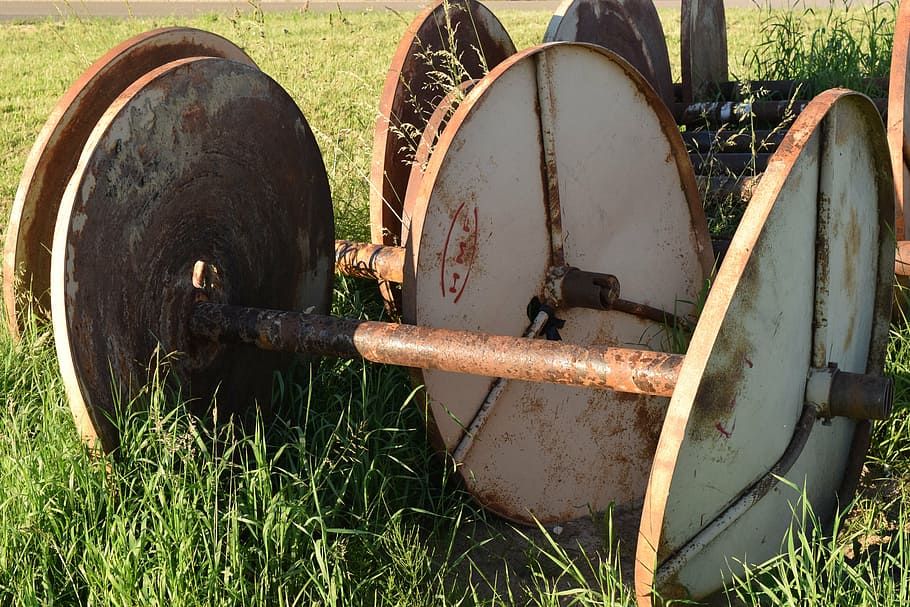 roll, empty, rusty, agriculture, summer, out of date, leave HD wallpaper