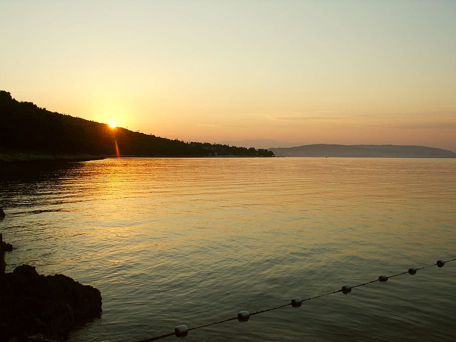 Sunrise, Sea, sky, sunset, reflection, water, scenics, nature HD wallpaper