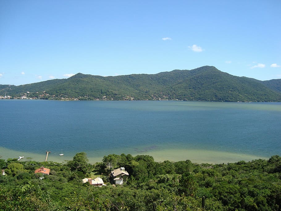 brazil, santa catarina, mar, nature, mountain, summer, sea HD wallpaper
