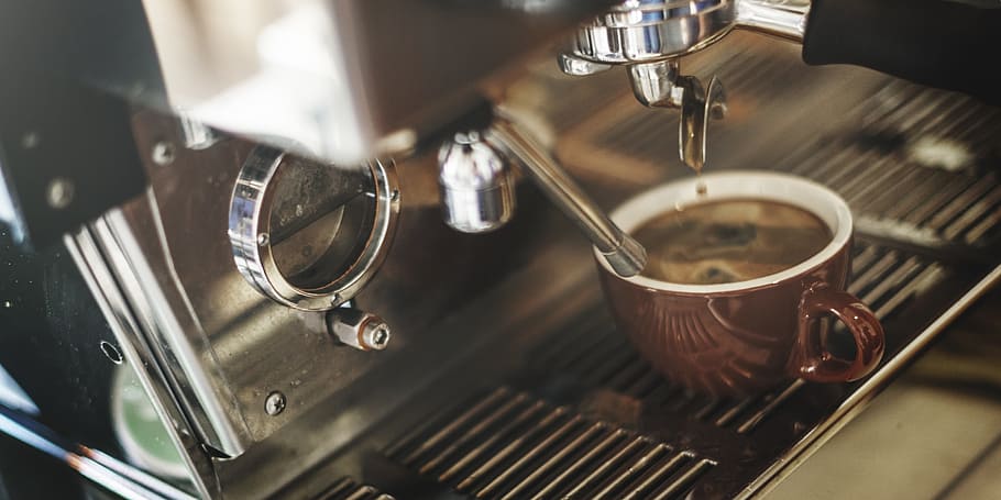 closeup photo of brown teacup, coffee, bean, seed, black, cafe HD wallpaper
