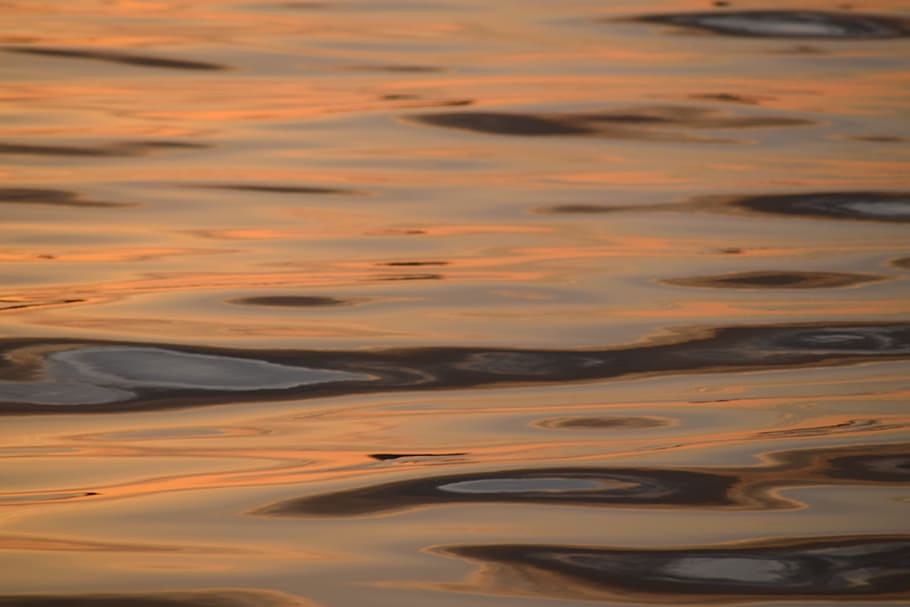 sunset, dawn, water, reflection, outdoors, dusk, dark, ocean HD wallpaper