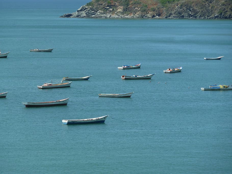 Beach, Boat, Landscape, Sea, Bay, Boats, water, nautical vessel HD wallpaper