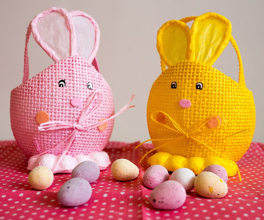 egg, basket, easter, colorful, celebration, holiday, easter egg HD wallpaper