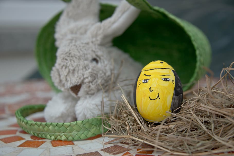 egg, easter, easter bunny, colorful, paint, custom, easter decorations HD wallpaper