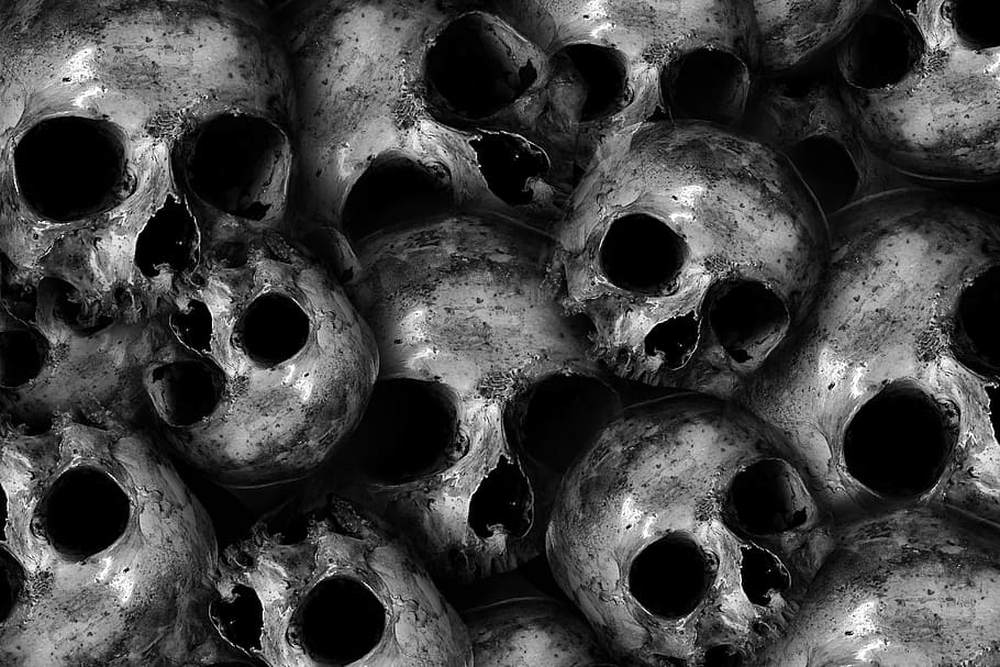 skull illustration, skull and crossbones, skeleton, death, dead HD wallpaper