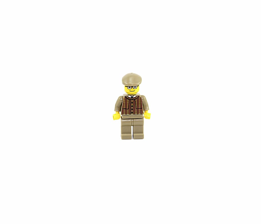Lego minifig, nerd, white, background, young, man, geek, glasses HD wallpaper