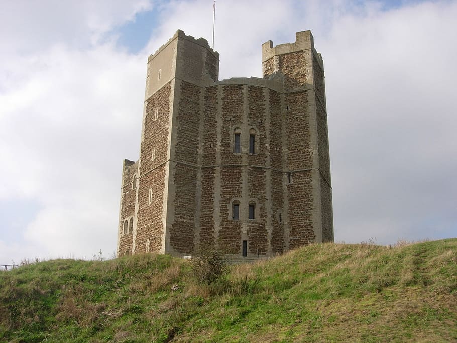 Orford, Castle, Suffolk, Medieval, historical, history, fortress, HD wallpaper