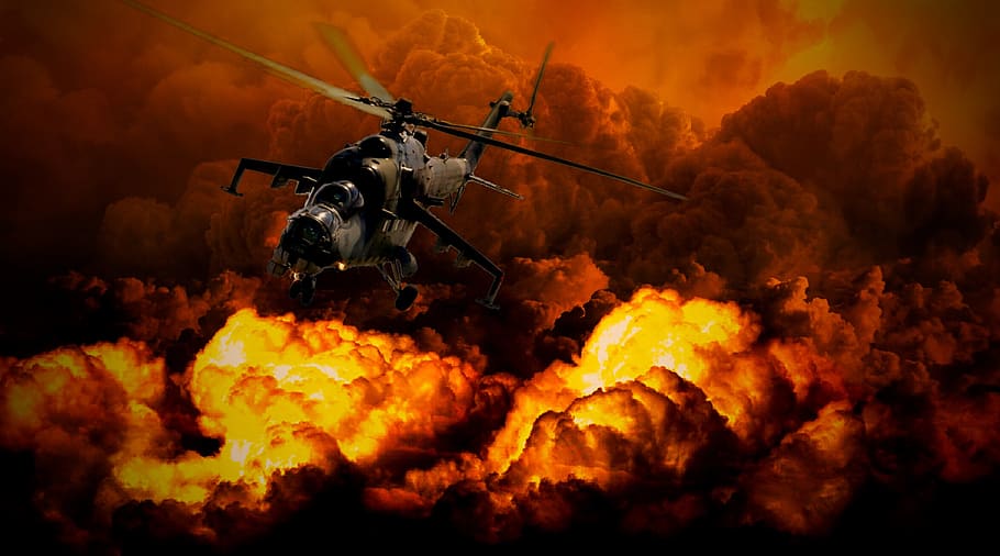 war, helicopter, military, defense, army, fly, aircraft, fight, HD wallpaper