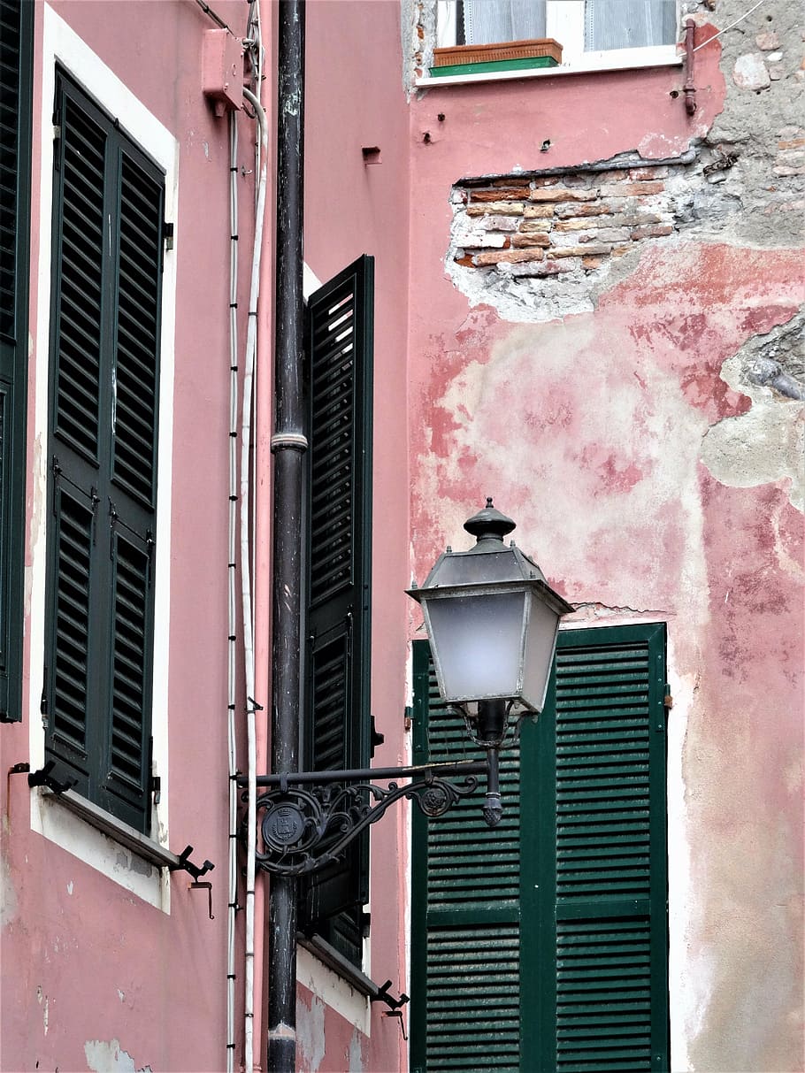 lantern, building, lighting, old, architecture, bowever, shutters HD wallpaper