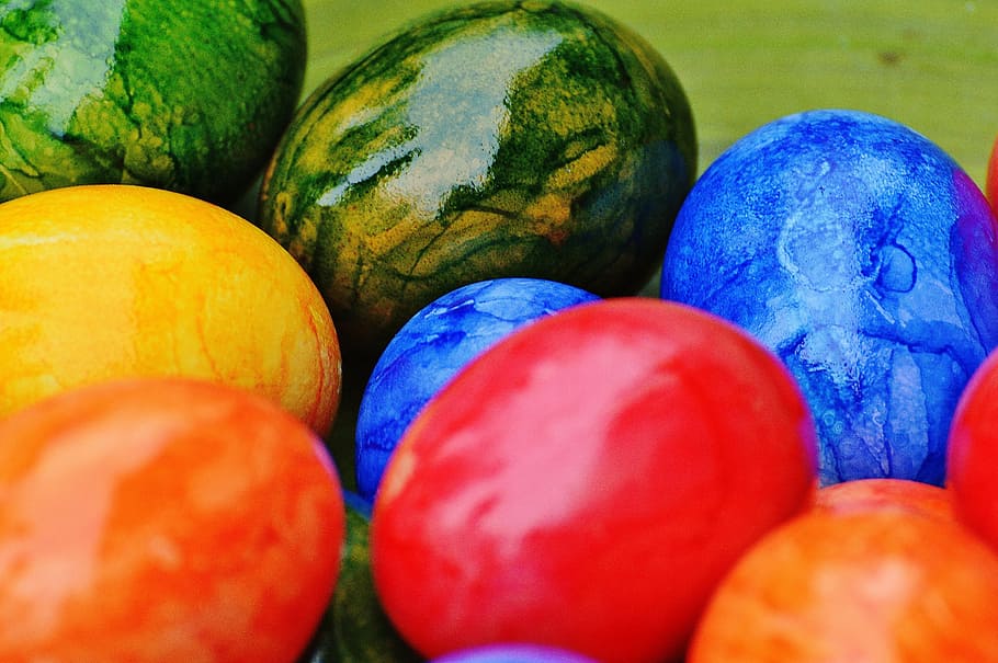 Easter Eggs, Colorful, happy easter, colored, multi Colored HD wallpaper