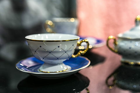 Collection of fancy tea cups, elegant, design, teapot, tea - Hot Drink HD wallpaper