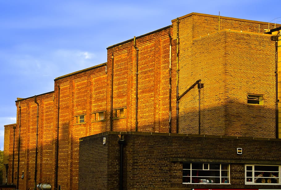 Brick, Building, Sunset, Architecture, red, wall, building exterior HD wallpaper