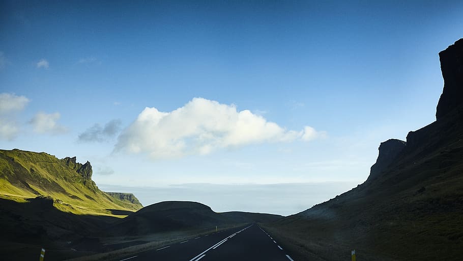mountain, the, profile, sky, cloud - sky, beauty in nature HD wallpaper