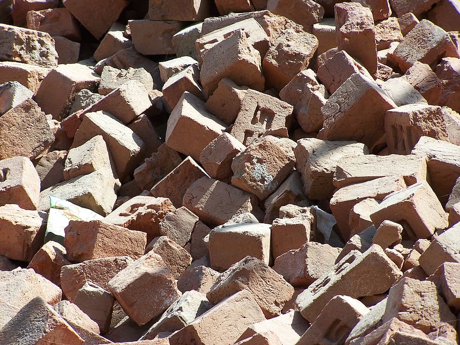 bricks, old, brickwork, building, construction, dirty, brown HD wallpaper