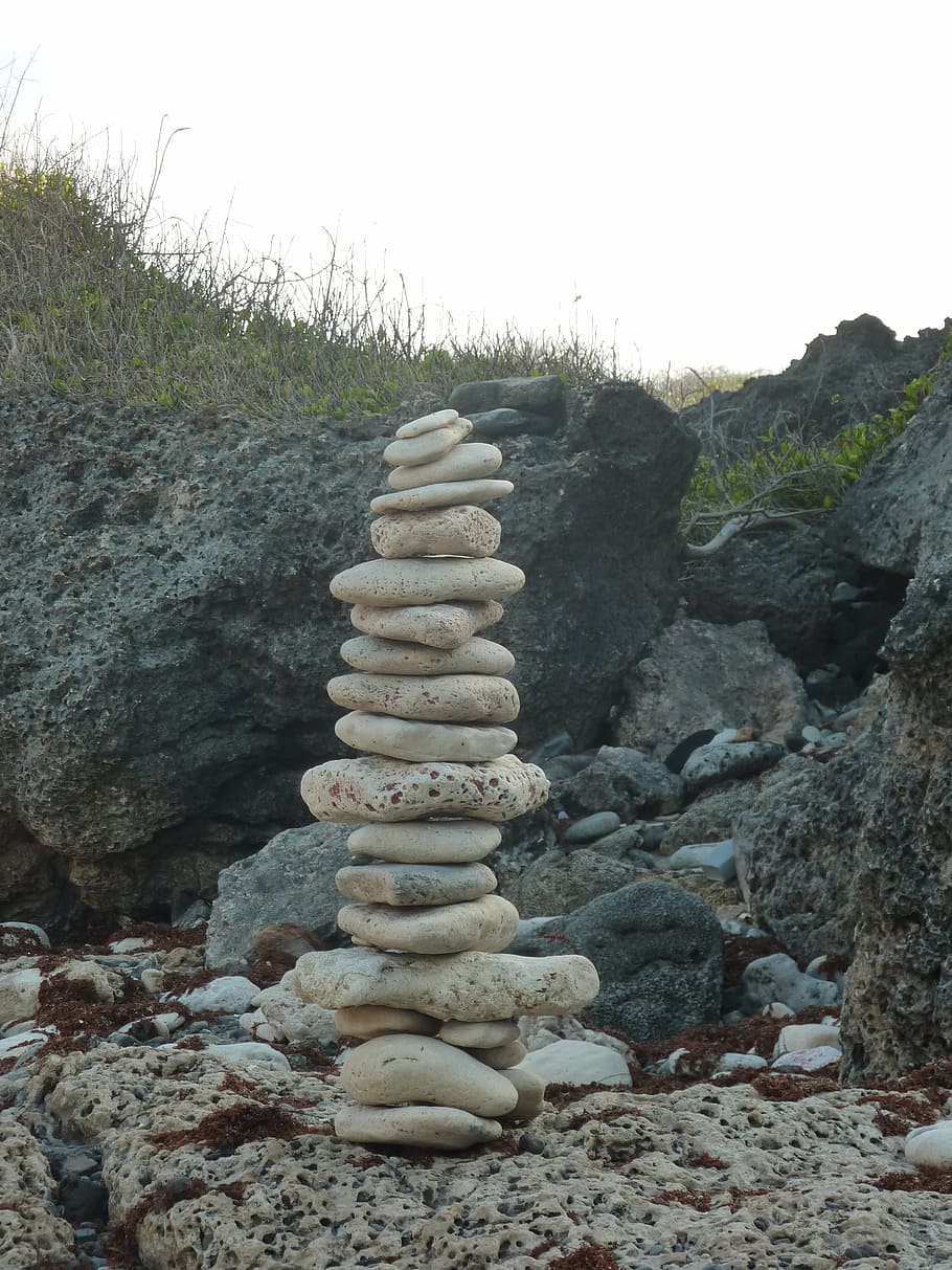 stones, stack, sea, rocks, water, holiday, zen, nature, rock - Object HD wallpaper