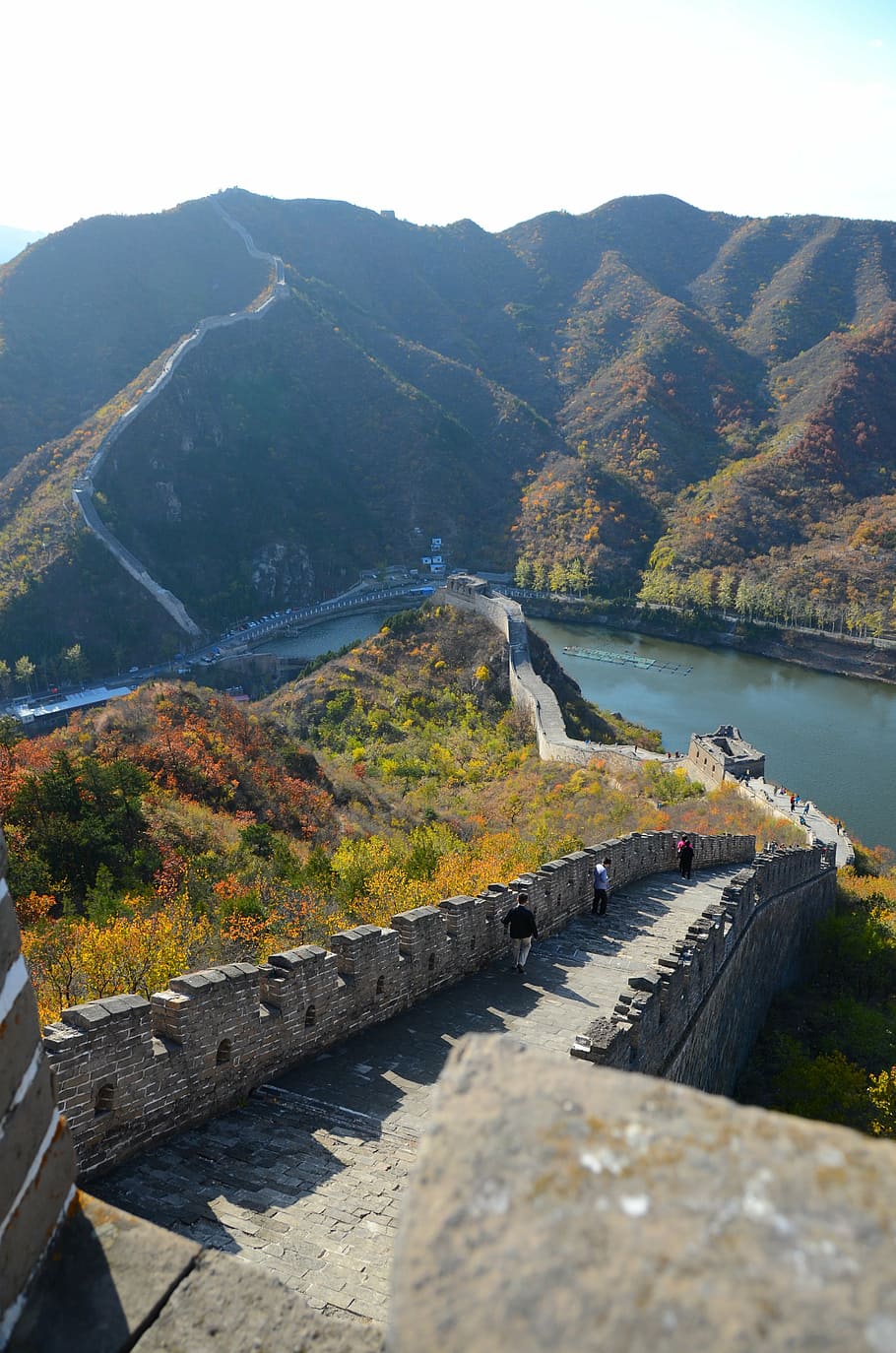 yellow mountain, beijing, china, great wall, water, scenics - nature, HD wallpaper