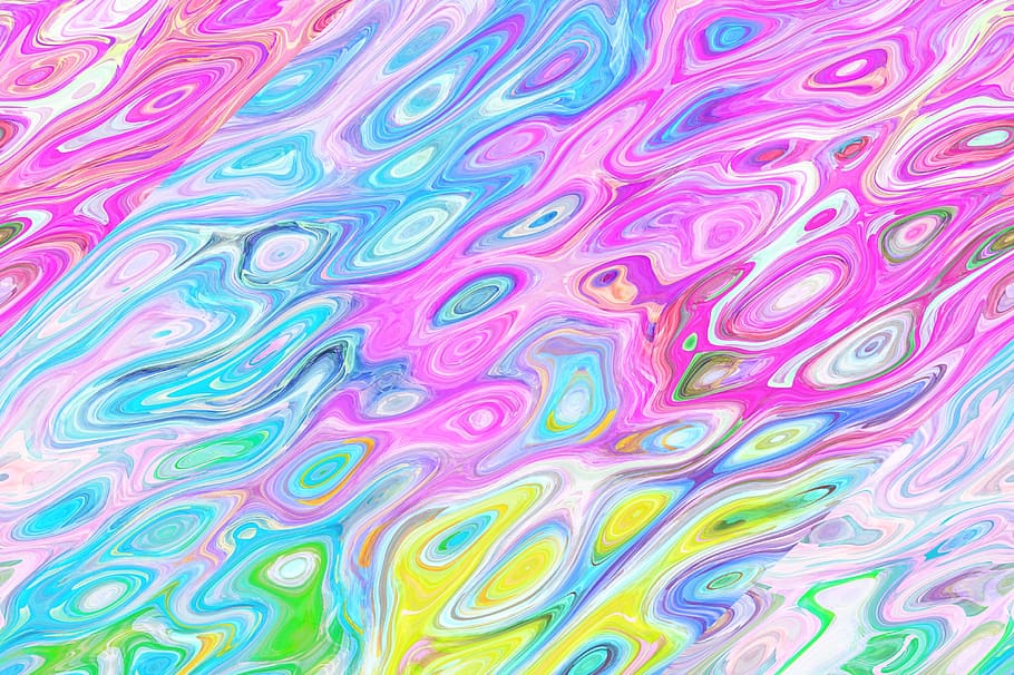 close-up photo of pink and yellow abstract illustration, background HD wallpaper
