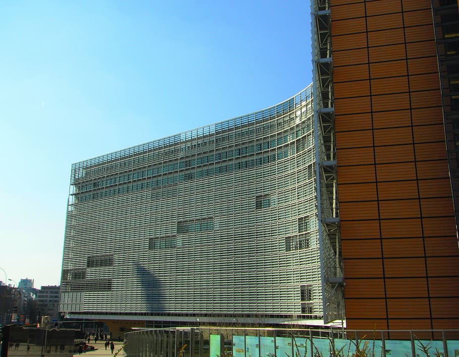 european parliament, european commission, european union, built structure, HD wallpaper