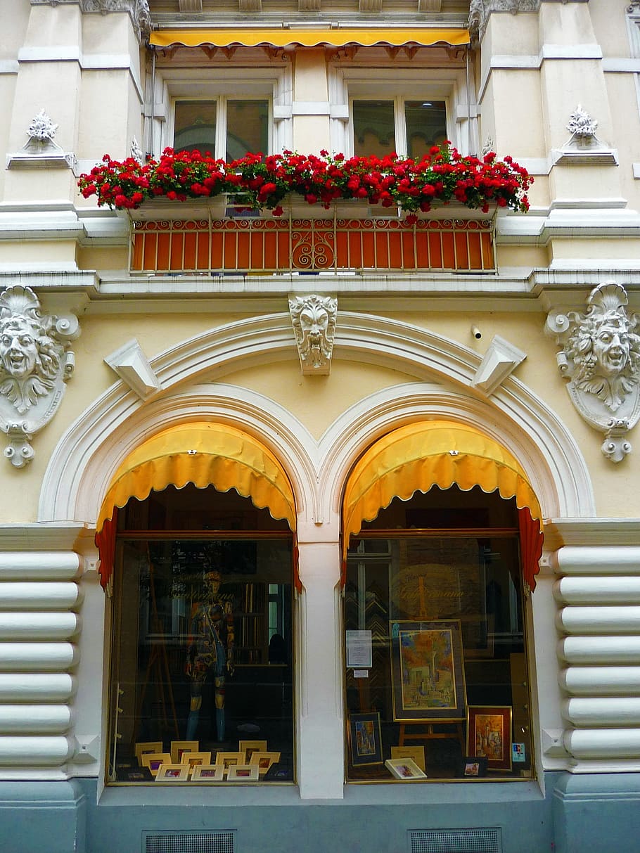 Building, Stucco, Facade, Ornament, stucco façade, historically HD wallpaper