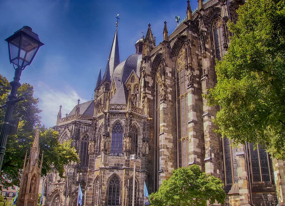 aachen, germany, church of our lady, building, architecture, HD wallpaper