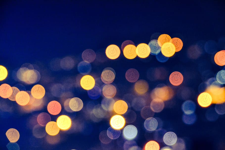 lights, night, dark, pattern, blur, bokeh, colors, defocused HD wallpaper