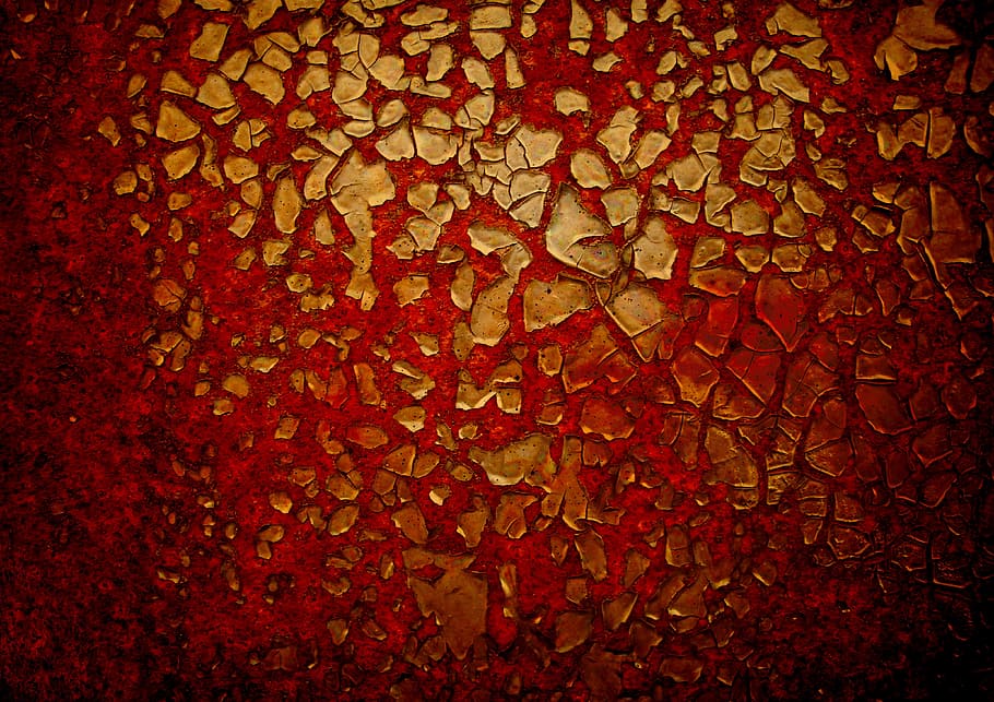brown and red mosaic panel, red rust, texture, abandoned, deterioration HD wallpaper
