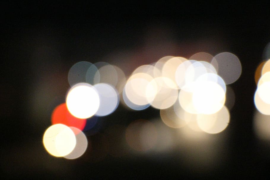 City, Light, Night, city night, illuminated, defocused, lighting equipment HD wallpaper