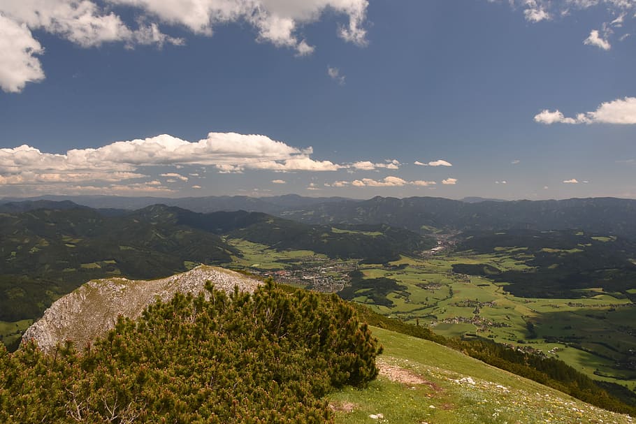 Mountains, Panorama, Alpine, Landscape, hiking, austria, sky HD wallpaper