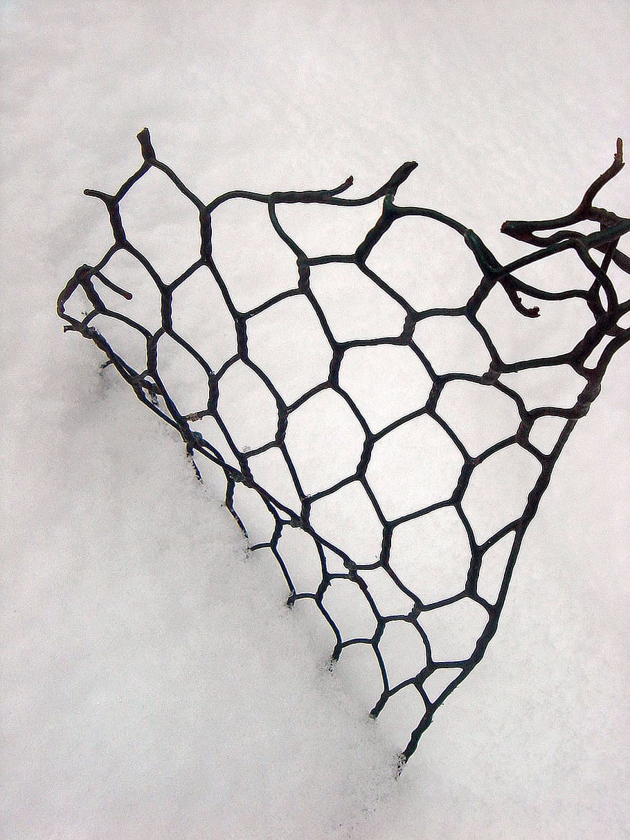 wire, white, black, snow, mesh, no people, pattern, indoors HD wallpaper
