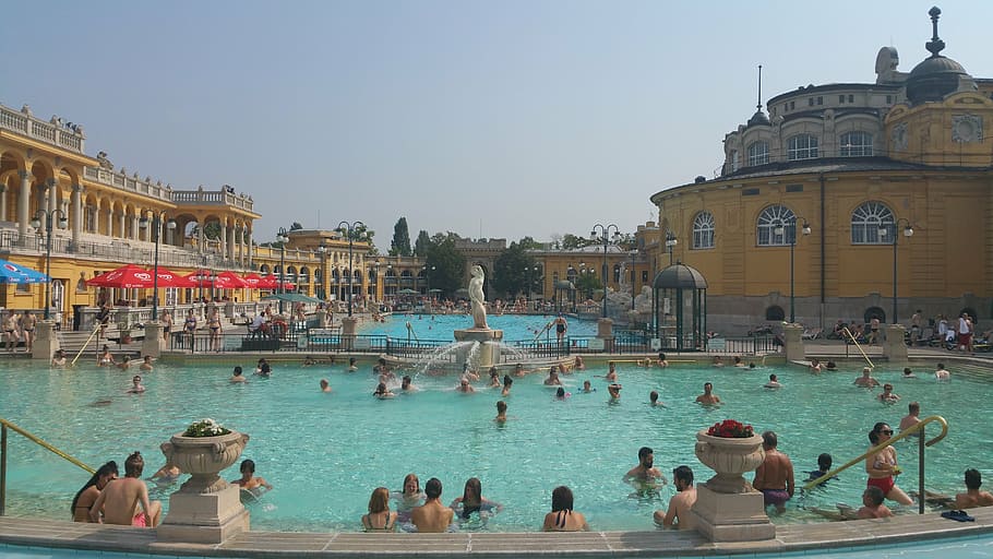 baths, thermal, széchenyi thermal bath, thermal baths, water HD wallpaper