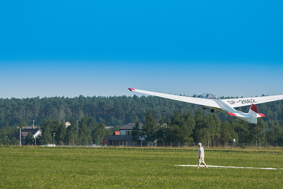 glider, fly, aviation, sky, wings, flight, travel, dom, recreation HD wallpaper