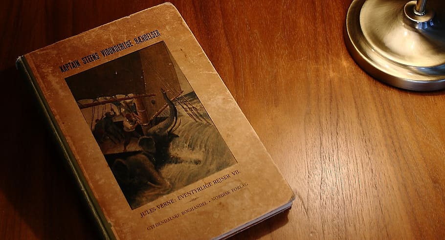 Book, Adventure, Old, Read, Literature, indoors, table, wood - material HD wallpaper