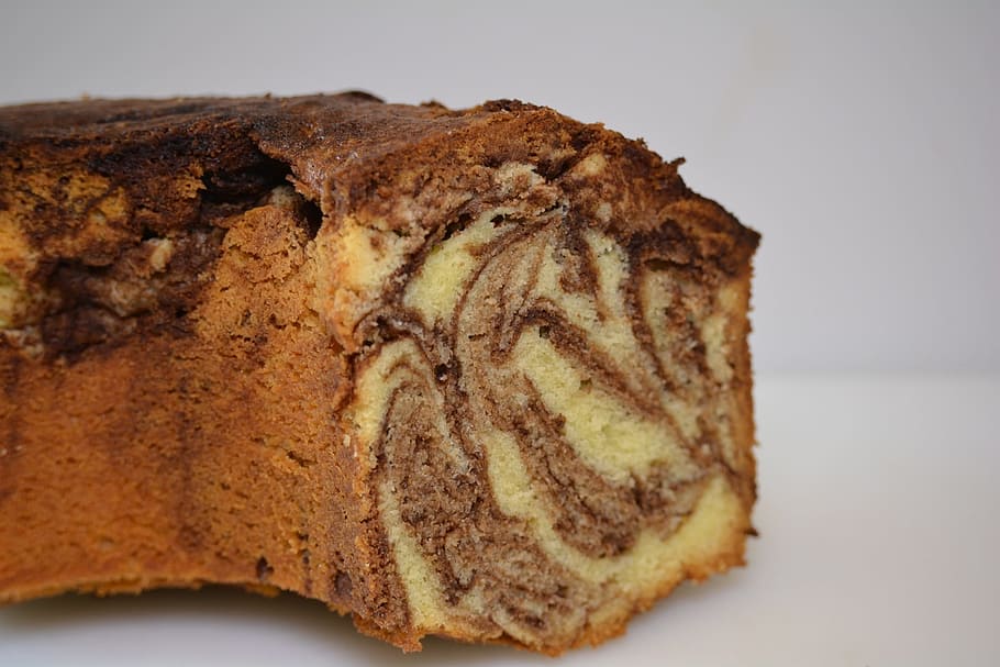 marble cake, bake, food and drink, indoors, ready-to-eat, freshness, HD wallpaper