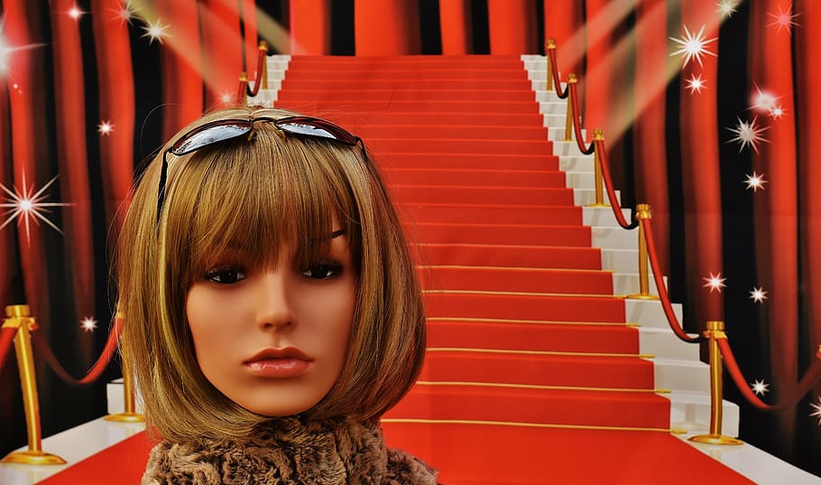 red carpet, stairs, glamour, woman, pretty, chic, sunglasses, HD wallpaper