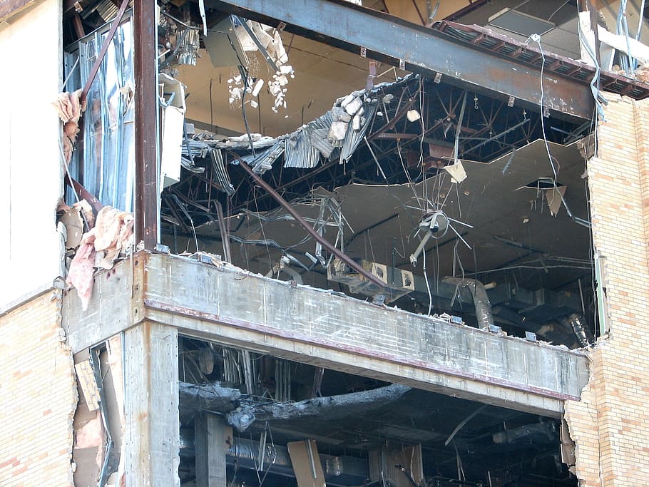 demolition, building, disaster, construction, ruin, dilapidated HD wallpaper