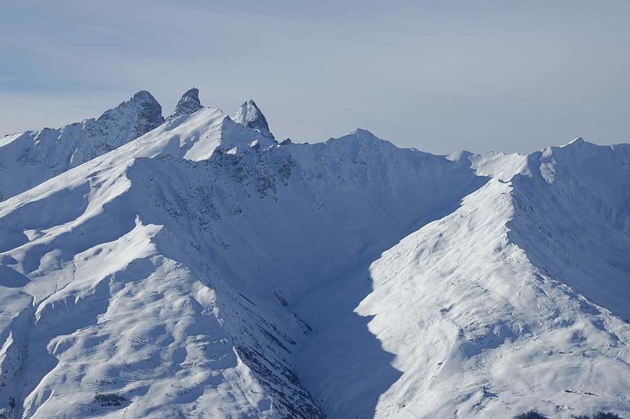 chamonix, mountain, cord, landscape, winter, snow, cold temperature HD wallpaper