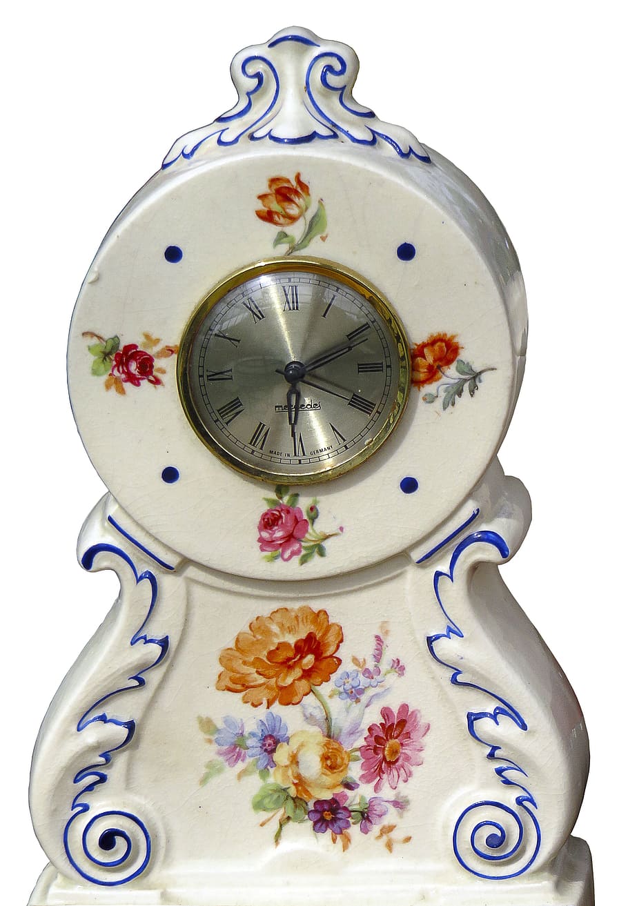 Clock, Porcelain, Historically, Painted, old, ceramic, antique HD wallpaper