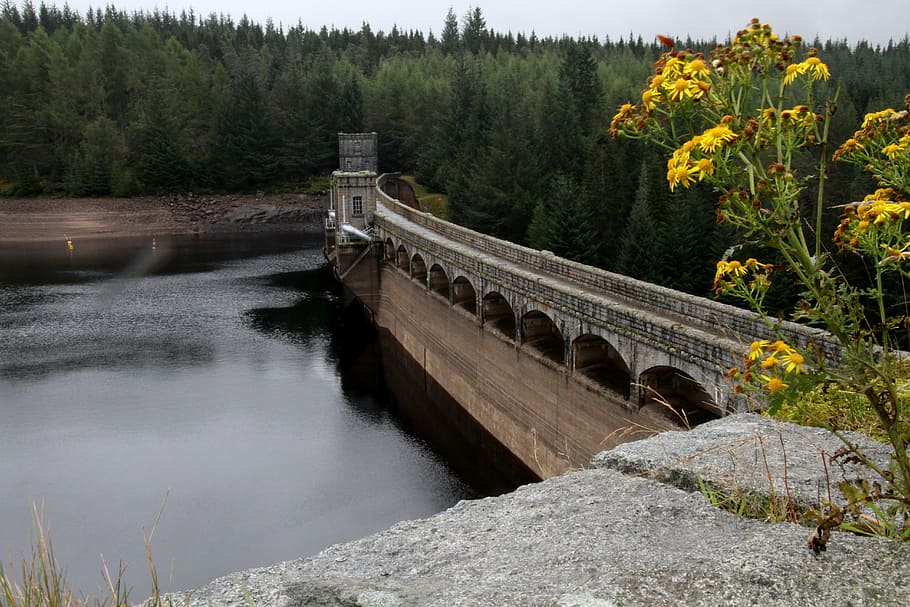 dam, laggan dam, highlands, hydroelectricity, scotland, plant, HD wallpaper
