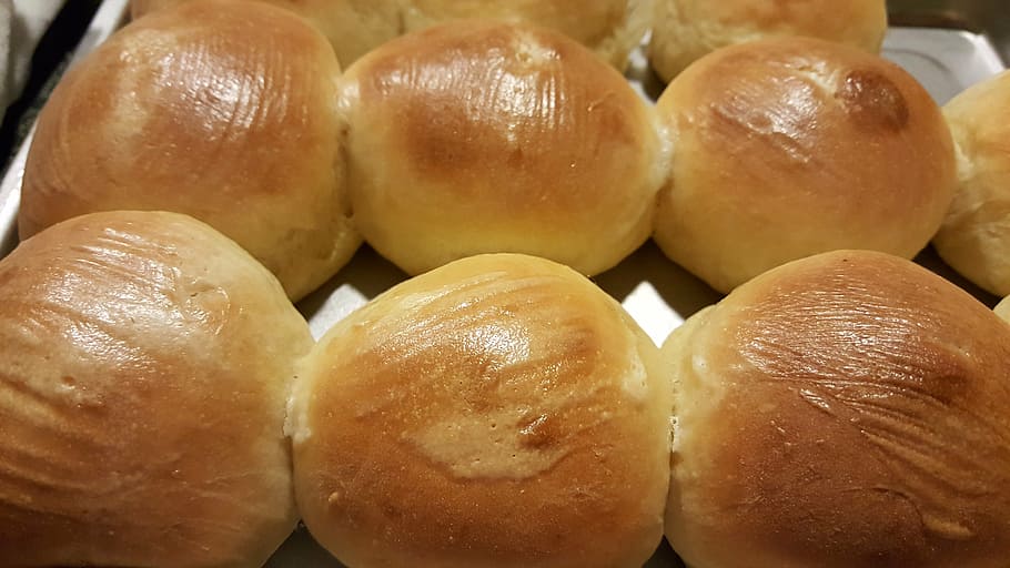 buns, baking, rosy, yummy, sweets, food, food and drink, freshness HD wallpaper