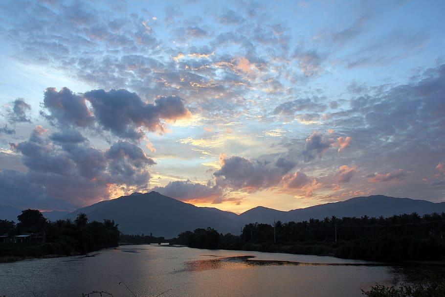 clouds, sunset, sea, sky, beauty in nature, water, scenics - nature HD wallpaper
